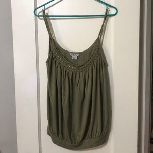 Guess Jeans Olive Spaghetti Strap